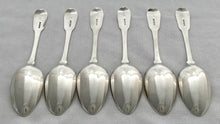 Georgian, George III, Six Silver Tablespoons. London 1812 Eley, Fearn & Chawner. 13.5 troy ounces.