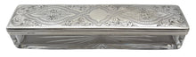 Victorian Silver and Cut Glass Dressing Table Box. Sheffield 1870 James Dixon. 1.8 troy ounces.