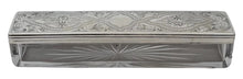 Victorian Silver and Cut Glass Dressing Table Box. Sheffield 1870 James Dixon. 1.8 troy ounces.