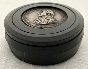 Vice Admiral Viscount Nelson Bois Durci Snuff Box.