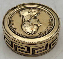 William Pitt The Younger Portrait Profile Snuff Box, circa 1806.