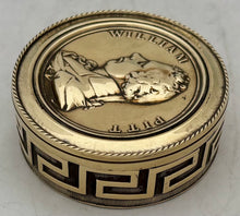William Pitt The Younger Portrait Profile Snuff Box, circa 1806.