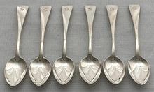 Georgian, George IV, Six Silver Teaspoons. York 1828 Barber, Cattle & North. 3.7 troy ounces.