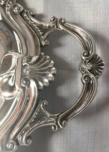 Elizabeth II Silver Plated Serving Tray. William Suckling, Birmingham.