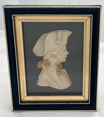 A Leslie Ray Wax Relief Portrait of a British Naval Officer.