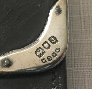 Victorian Silver Mounted Leather Purse. London 1899 Thomas De La Rue & Co.