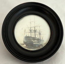 HMS Victory Photograph Roundel, Gale & Polden of Portsmouth, circa 1930 - 1950.