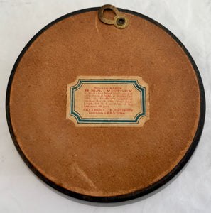 HMS Victory Photograph Roundel, Gale & Polden of Portsmouth, circa 1930 - 1950.