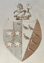 Georgian, George III, Old Sheffield Plate Tray Marital Arms of Josiah Wedgwood II, circa 1790 - 1800.
