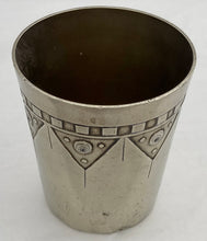 Jugendstil White Metal Beaker, circa 1890 - 1910.