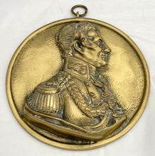19th Century Duke of Wellington Brass Relief Plaque.
