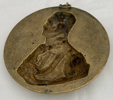 19th Century Duke of Wellington Brass Relief Plaque.