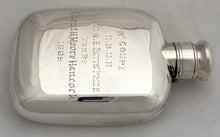Northern Bengal Mounted Rifles, British Indian Army, Silver Hip Flask. Cooke & Kelvey, Calcutta, circa 1889. 6 troy ounces.