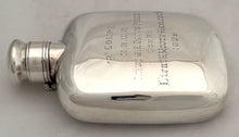 Northern Bengal Mounted Rifles, British Indian Army, Silver Hip Flask. Cooke & Kelvey, Calcutta, circa 1889. 6 troy ounces.