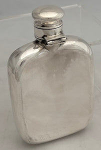 Northern Bengal Mounted Rifles, British Indian Army, Silver Hip Flask. Cooke & Kelvey, Calcutta, circa 1889. 6 troy ounces.