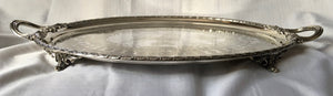 Large Victorian Silver Plated Serving tray. Thomas Wilkinson, circa 1840 - 1860.