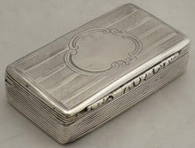 Early Victorian Silver Snuff Box. Birmingham 1841 Neustadt & Barnett. 2 troy ounces.
