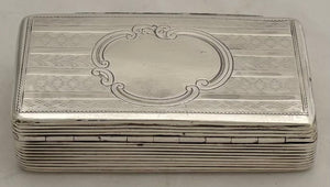 Early Victorian Silver Snuff Box. Birmingham 1841 Neustadt & Barnett. 2 troy ounces.