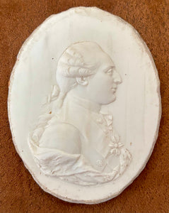 Louis XVI & Marie Antoinette White Paste Portrait Relief Plaques, After James Tassie.