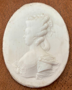 Louis XVI & Marie Antoinette White Paste Portrait Relief Plaques, After James Tassie.
