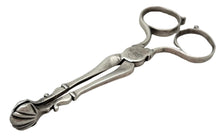 George II Pair of Silver Tea Tongs. London circa 1740, Jeremiah Lee.