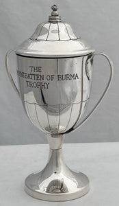 Elizabeth II Silver Cup & Cover, 'The Earl Mountbatten of Burma Trophy'. London 1995 Paul Eaton. 4.9 troy ounces.
