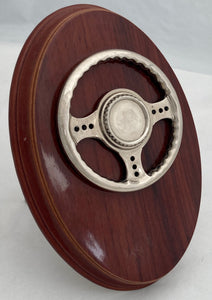 Motor Racing Steering Wheel Trophy Plaque