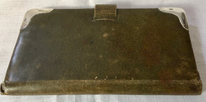 Victorian Silver Mounted Leather Aide Memoire Case. London 1900/01 Charles & George Asprey.