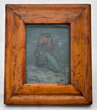 Admiral John Jervis, 1st Earl of St Vincent, Polychrome Wax Relief Portrait Profile.