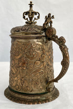 A 19th Century Gilt Copper Electrotype Copy of a 17th Century German Tankard.
