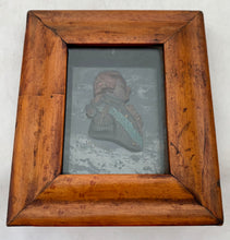 Admiral John Jervis, 1st Earl of St Vincent, Polychrome Wax Relief Portrait Profile.