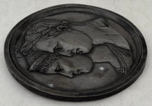 Napoleon Bonaparte & Marie Louise, Duchess of Parma, Portrait Profile Plaque. After Andrieu.