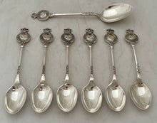 North Western Railway Volunteer Rifles, British Indian Army, Silver Spoons. 3.9 troy ounces.