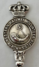 North Western Railway Volunteer Rifles, British Indian Army, Silver Spoons. 3.9 troy ounces.