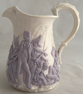Sir Sidney Smith & The 1799 Siege of Acre Relief Moulded Jug. Samuel Alcock & Co.