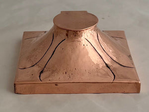 Arts & Crafts Copper Inkwell, circa 1880 - 1910.