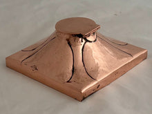 Arts & Crafts Copper Inkwell, circa 1880 - 1910.