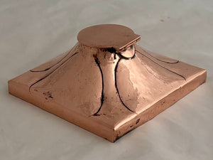 Arts & Crafts Copper Inkwell, circa 1880 - 1910.