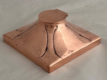 Arts & Crafts Copper Inkwell, circa 1880 - 1910.