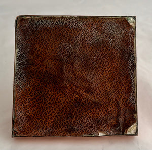 Arts & Crafts Copper Inkwell, circa 1880 - 1910.