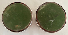 Pair of 19th Century Silver Plate on Copper Bottle Coasters.
