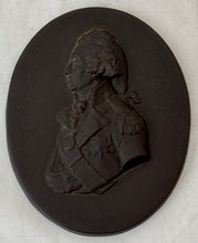 Vice Admiral Horatio Nelson, 1st Viscount Nelson, Black Basalt Portrait Profile Plaque.