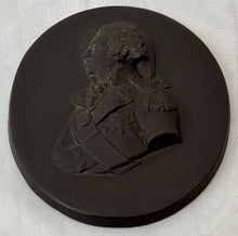 Vice Admiral Horatio Nelson, 1st Viscount Nelson, Black Basalt Portrait Profile Plaque.