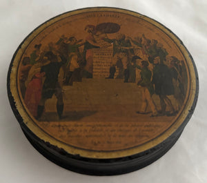 Vive La Charte! French Revolutionary Snuff Box, Circa 1815.