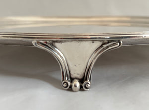 Georgian, George III, Silver Salver. London 1792 Timothy Renou. 30.7 troy ounces.
