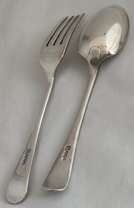 George V Cased Silver Christening Spoon & Fork. Sheffield 1918/20 Cooper Brothers & Sons Ltd. 2 troy ounces.
