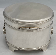 George V Silver Biscuit Box. London 1914 Asprey & Co. Ltd. 20 troy ounces.