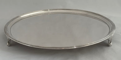 Georgian, George III, Silver Salver. London 1792 Timothy Renou. 30.7 troy ounces.