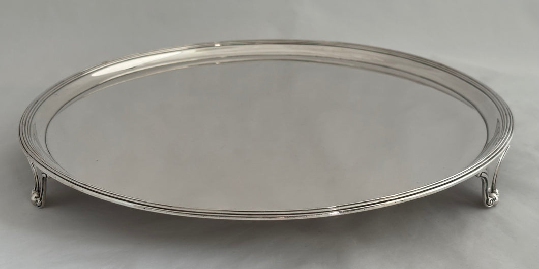 Georgian, George III, Silver Salver. London 1792 Timothy Renou. 30.7 troy ounces.