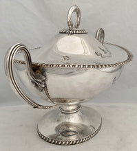 Victorian Silver Plated & Crested Soup Tureen. Elkington & Co. 1888.